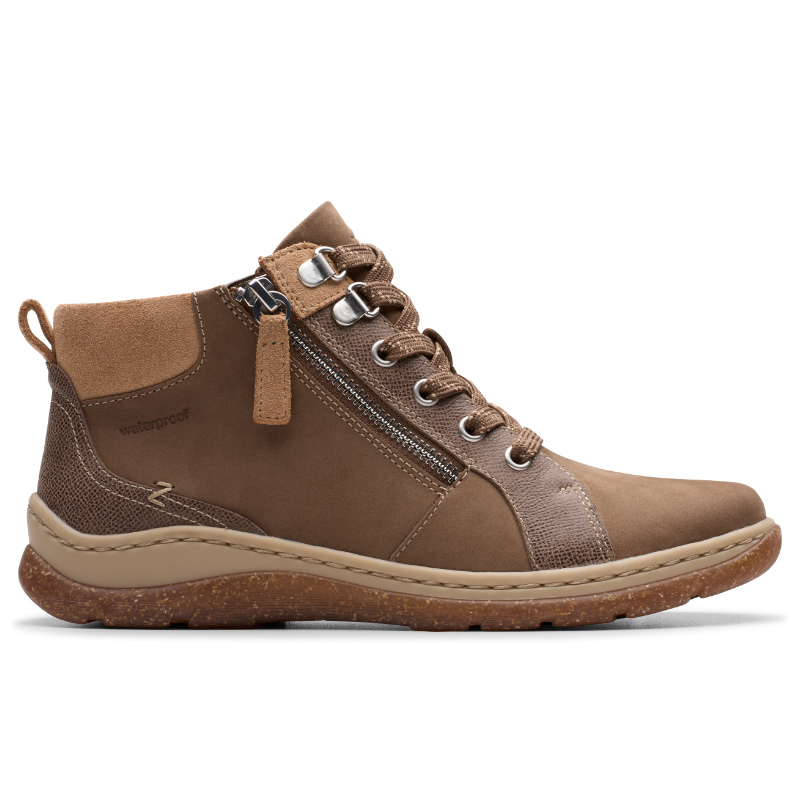 Clarks Women's Orlene Top Waterproof Boot - Dark Sand Nubuck (26182993) - view 1