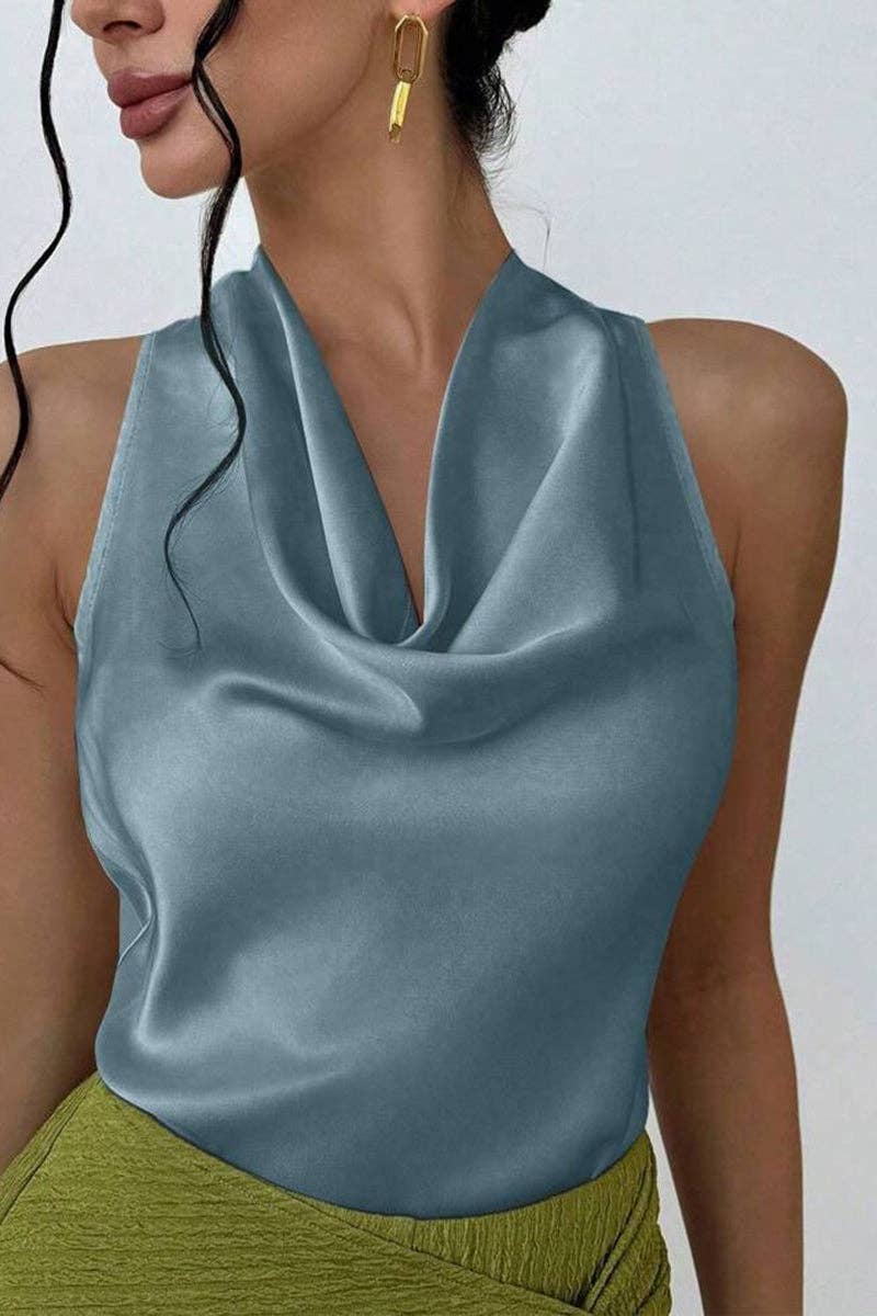 Soli Echo Sleek Halter Tank Top