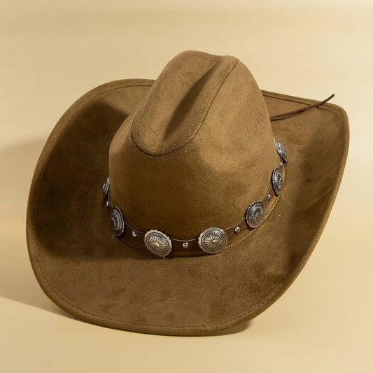 Anarchy Street Round Concho Disc Belt Western Cowboy Hat – Lbr