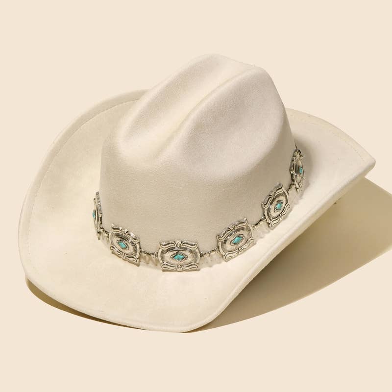 Concho Chain Disc Cowboy Hat: SBK