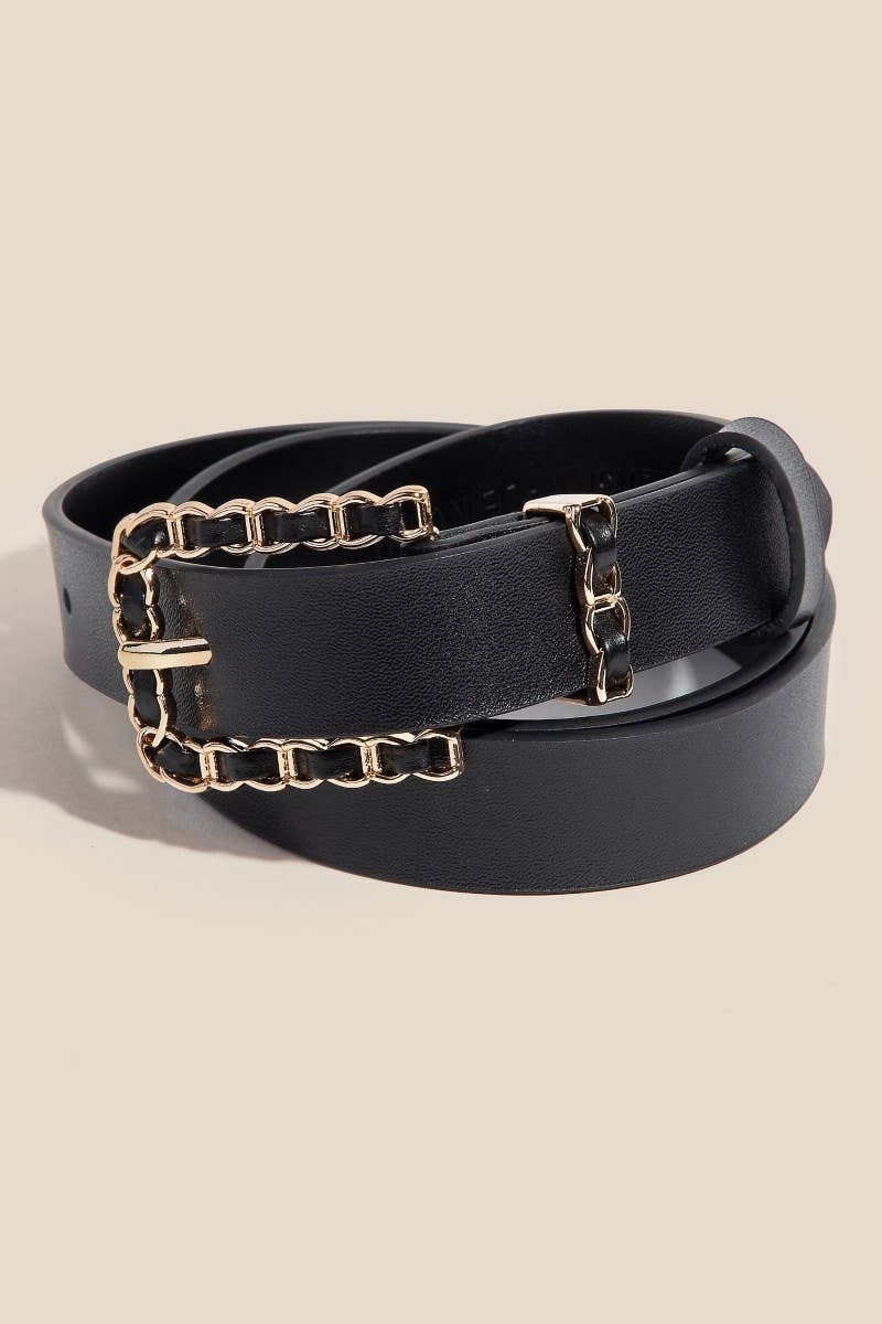 Anarchy Street Chain Braid Buckle Leather Belt – Gbk