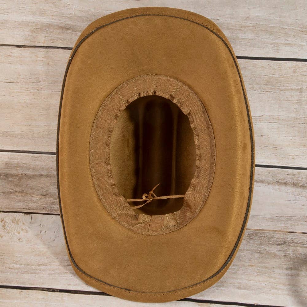 Western Heart Buckle Cowboy Hat: BR