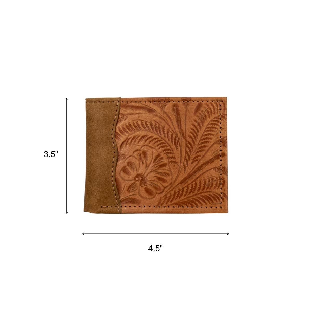 Waxed Leather Men's Wallet: Dark Brown / 100% Genuine Full Grain Leather