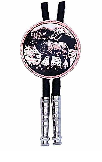 COPPER ARTS INC. BT 20 Elk Bolo Tie