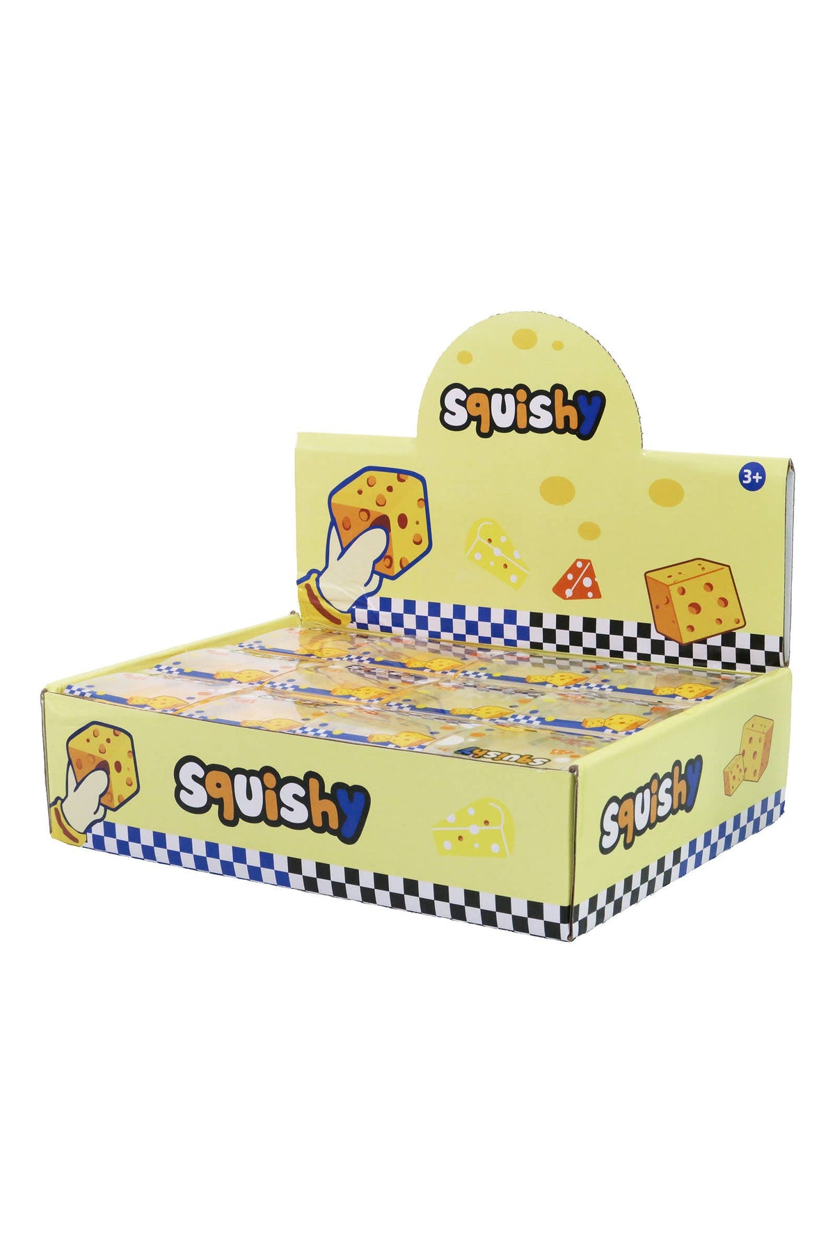 Cap Zone Mini Cheese Zero Rebound Crunchy Bead Slime Filled Squishy – Assorted