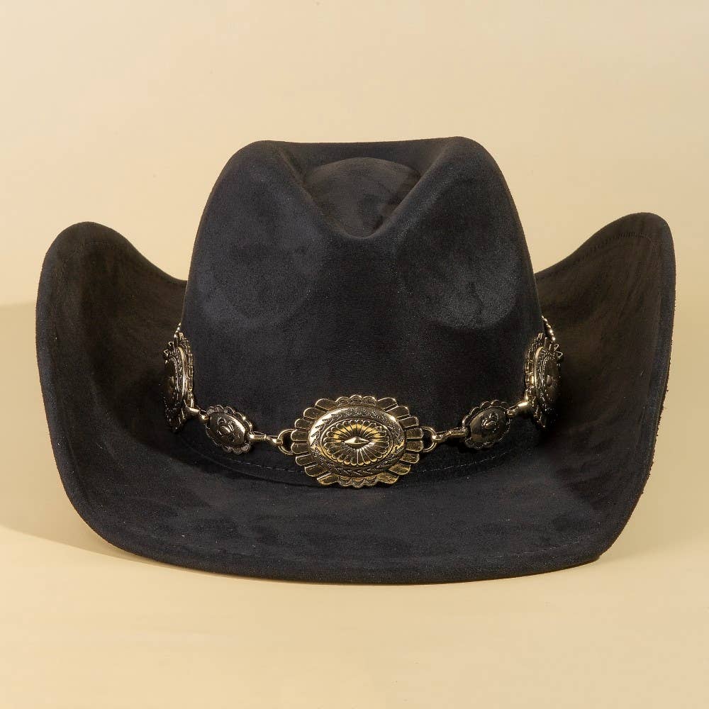 Western Concho Cowboy Hat: GBK