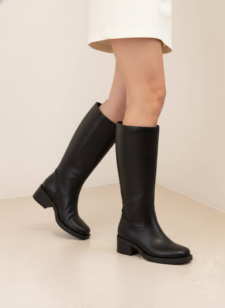CCOCCI Women's Belvin Tall Block-Heel Boots