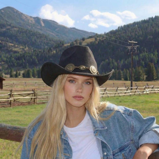 Western Concho Cowboy Hat: GBK