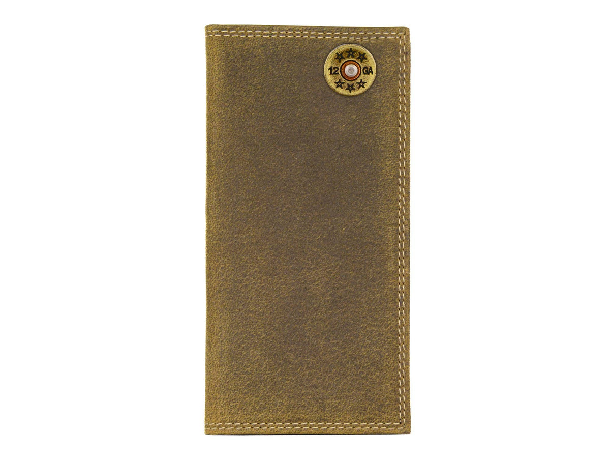 Zep-Pro Shotshell Vintage Tan Leather Secretary Wallet