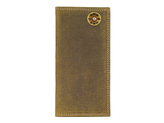 Zep-Pro Shotshell Vintage Tan Leather Secretary Wallet