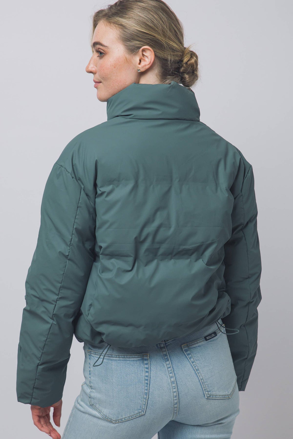 Peace Love Line Women's Zip-Front Puffer Jacket (PM6105) – Espresso