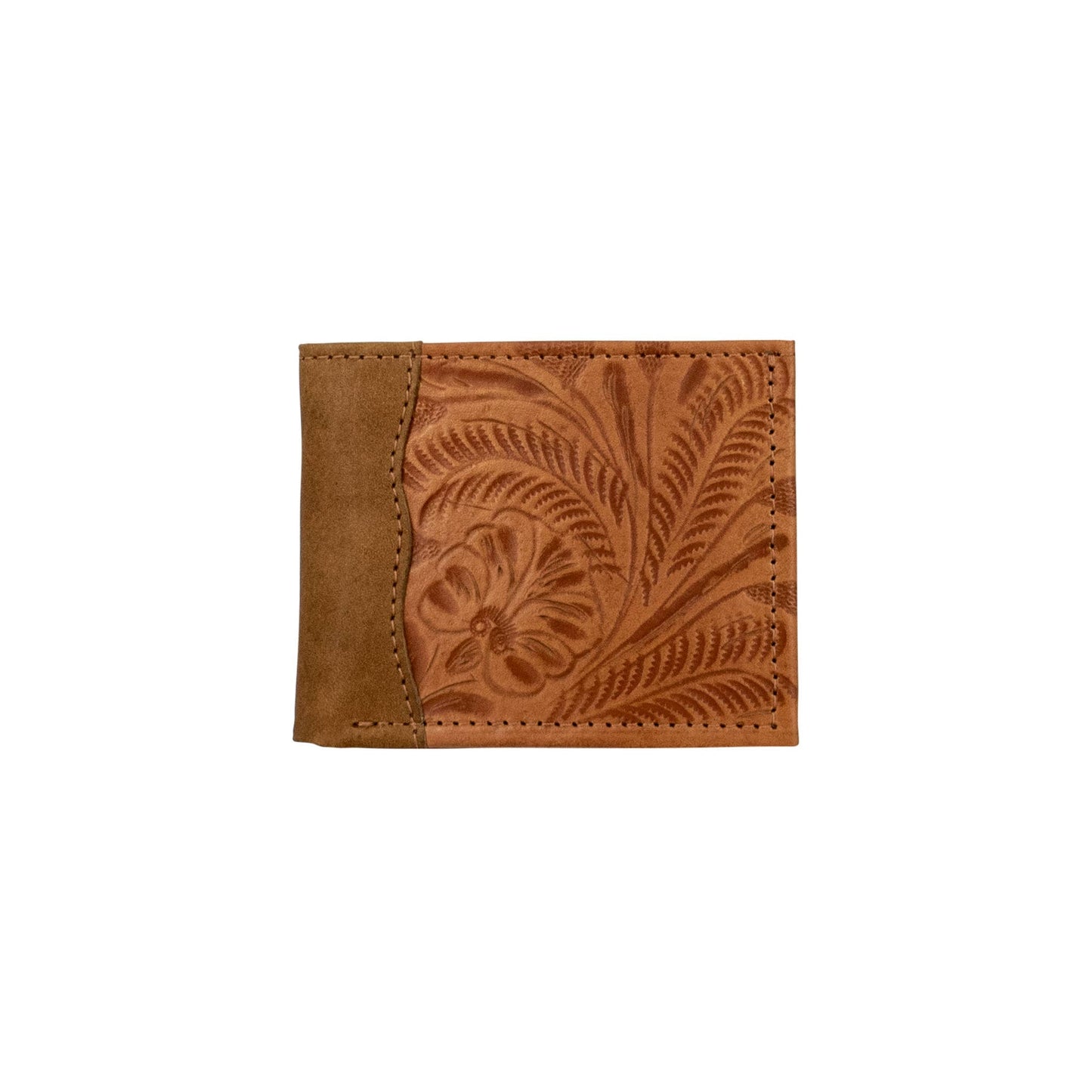 Waxed Leather Men's Wallet: Dark Brown / 100% Genuine Full Grain Leather
