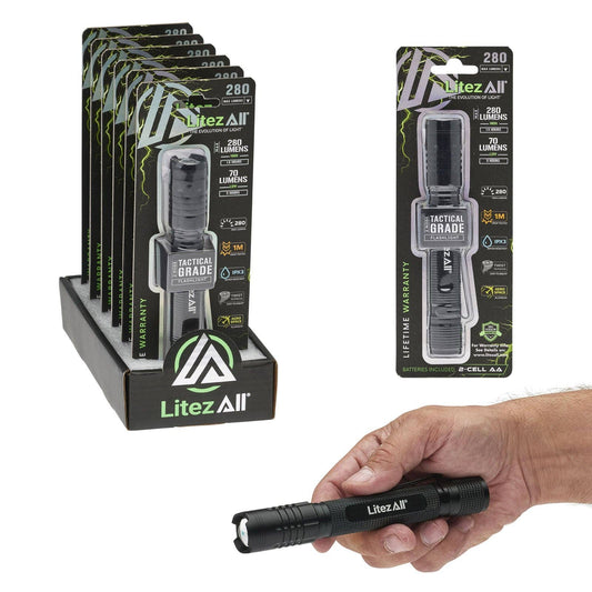 LitezAll® 280 Lumen Tactical Flashlight
