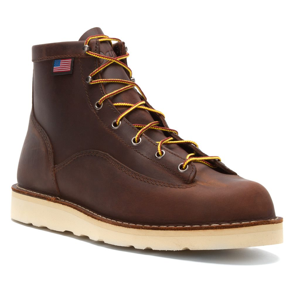 nan Danner Men's Bull Run 6 Inch Soft Toe Work Boot, nan: 7, nan: EE, nan: nan