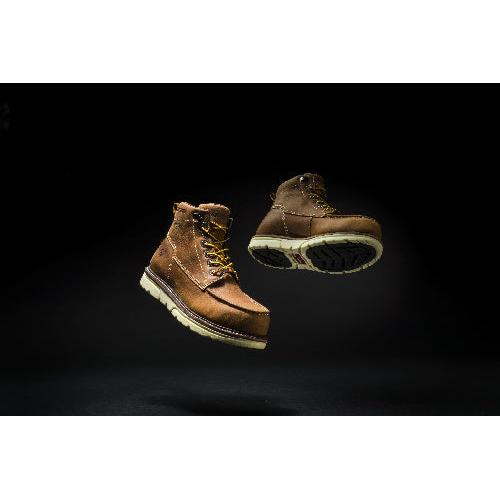 nan Wolverine Men's Durashocks I-90 6 Inch Wedge Soft Toe Work Boot, nan: 7.5, nan: M, nan: nan