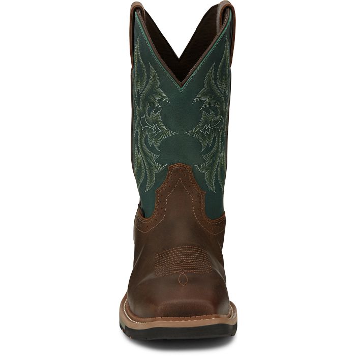 nan Justin Men's Bolt 11 Inch Composite Toe Pull On Work Boot, nan: 10.5, nan: D, nan: nan