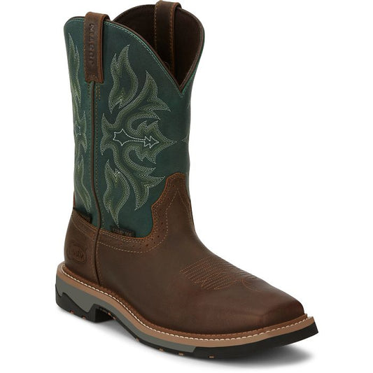 Justin Justin Men's Bolt 11 Inch Composite Toe Pull On Work Boot, Size: 7, Width: D, nan: nan