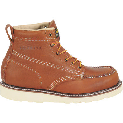nan Carolina Men's 6 Inch Soft Toe Toe Wedge Work Boot, nan: 7.5, nan: D, nan: nan