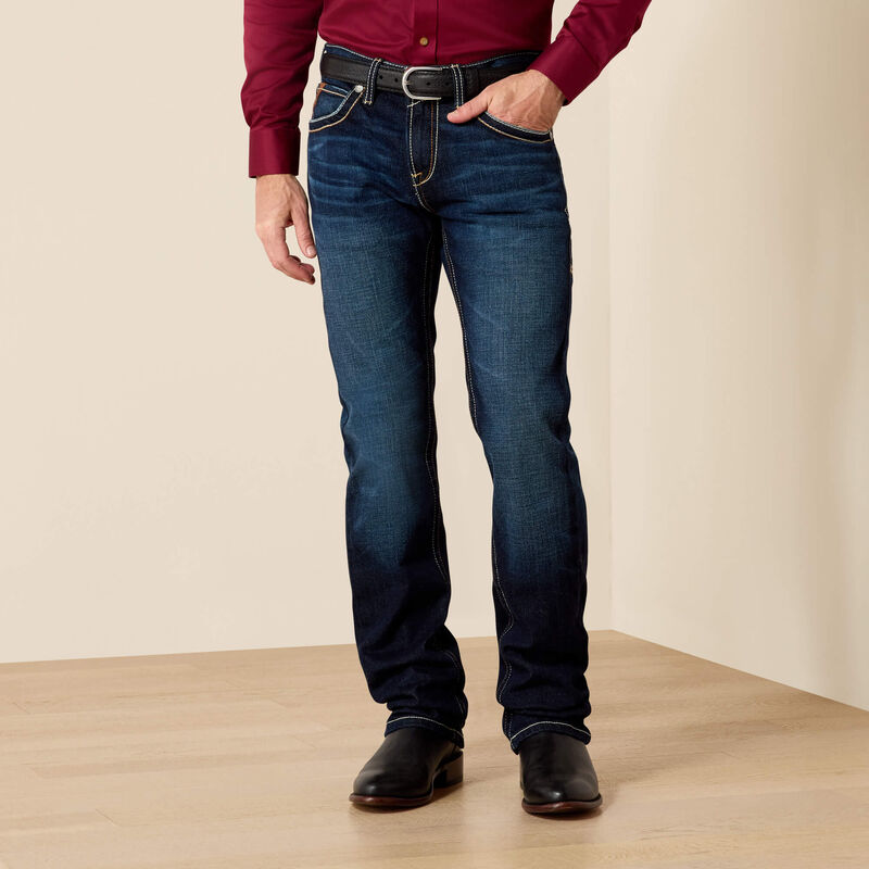 ARIAT Ariat Men's M7 Rocker Concord Stretch Stackable Straight Leg Jean, Waist: 28", Length: 30", nan: nan
