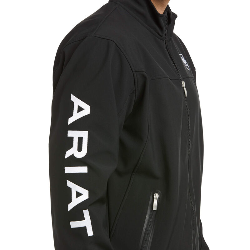 nan Ariat Men's Team  Softshell Jacket Black, nan: LARGE, nan: nan, nan: nan