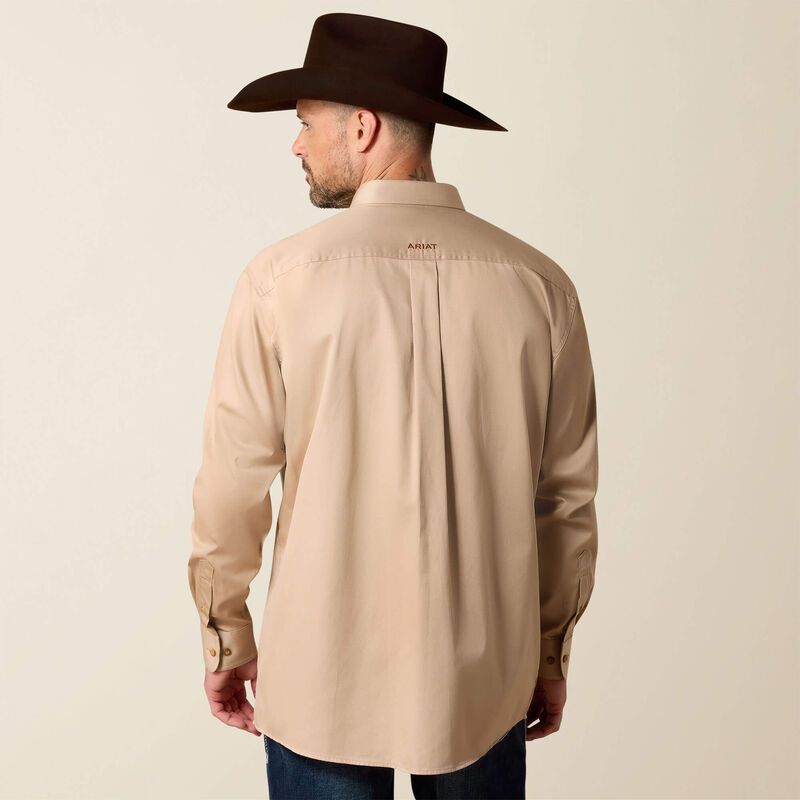 nan Ariat Men's Solid Twill Core Classic Long Sleeve  Button Down Dress Shirt, nan: LARGE, nan: nan, nan: nan