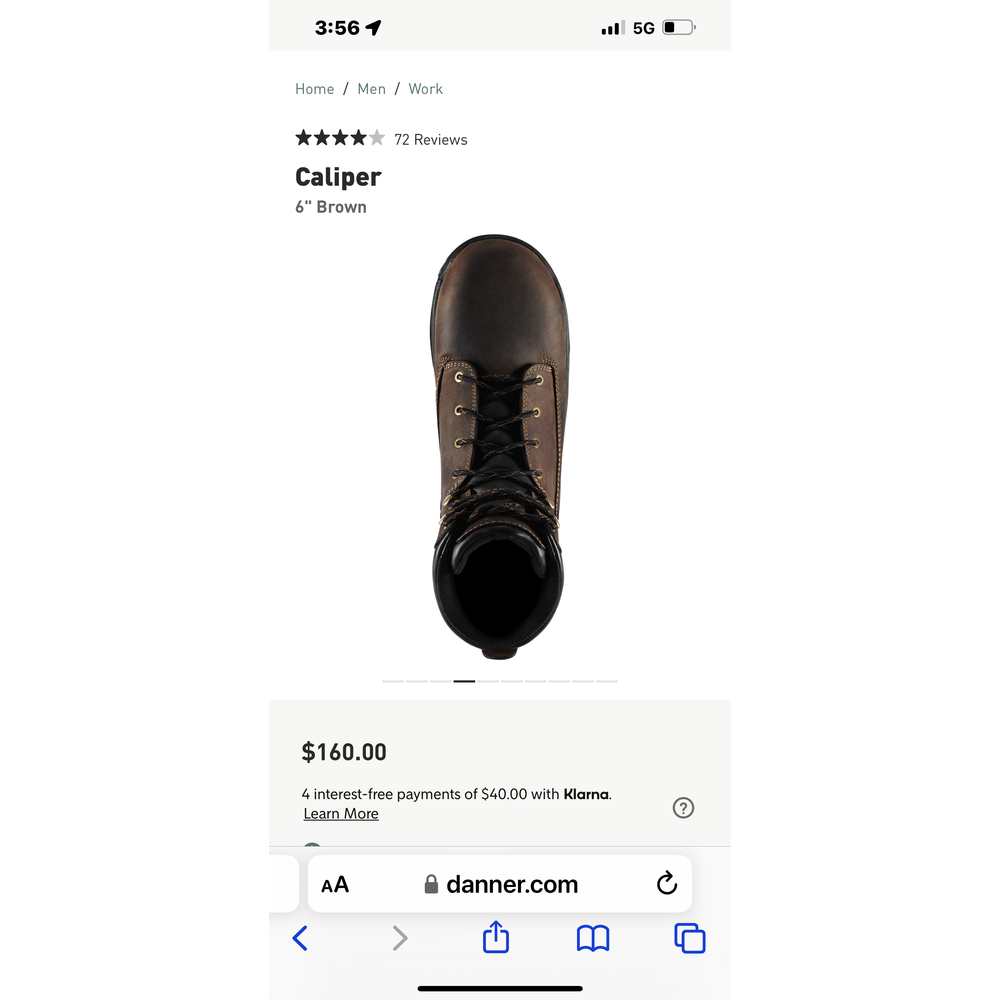 nan Danner Men's Caliper 6 Inch Soft Toe Work Boot, nan: 10.5, nan: D, nan: nan