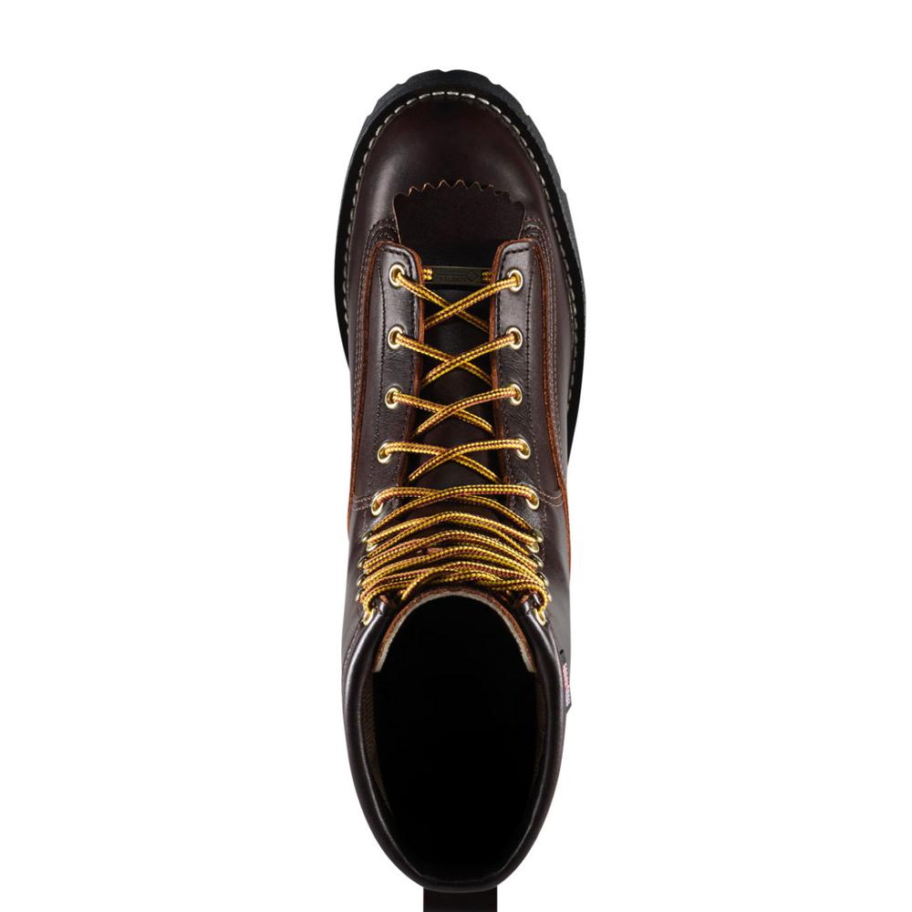 nan Danner Men's 8 Inch Rain Forest Boot Brown, nan: 8.5, nan: D, nan: nan
