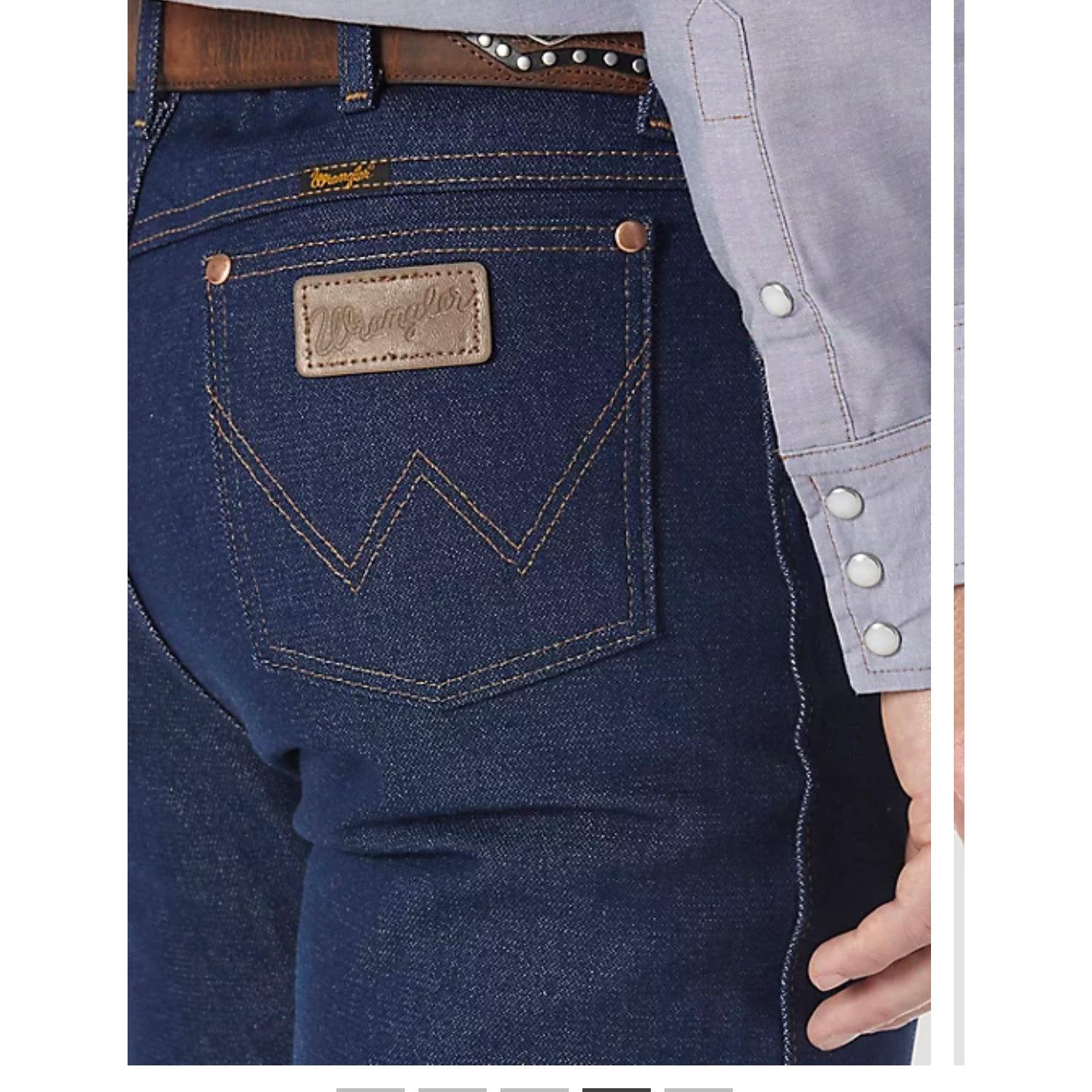 nan Wrangler Men's Cowboy Cut Rigid Slim Fit Jean Prewashed Indigo, nan: 30, nan: 34, nan: nan