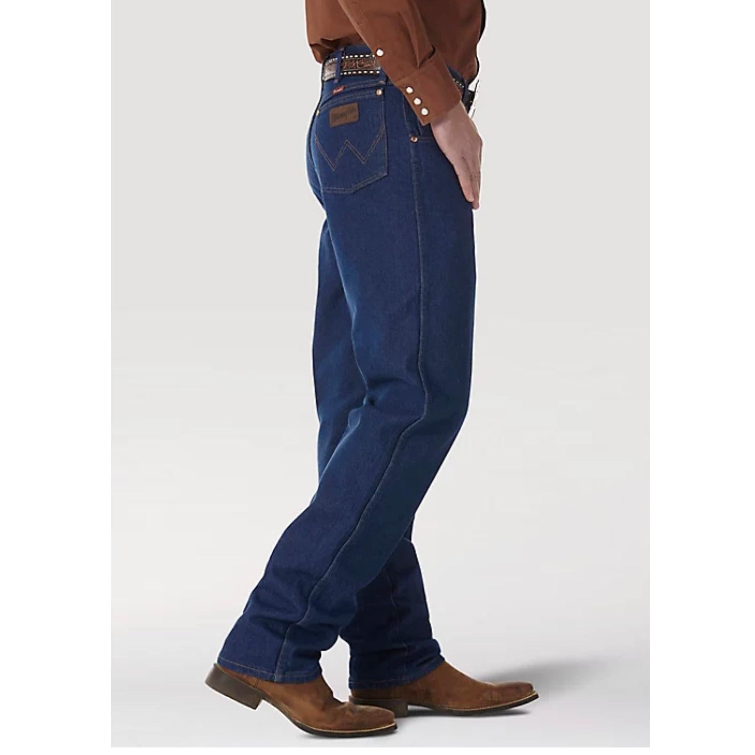 nan Wrangler Mens Cowboy Cut Relaxed Fit Prewashed Jeans Indigo, nan: 30, nan: 34, nan: nan