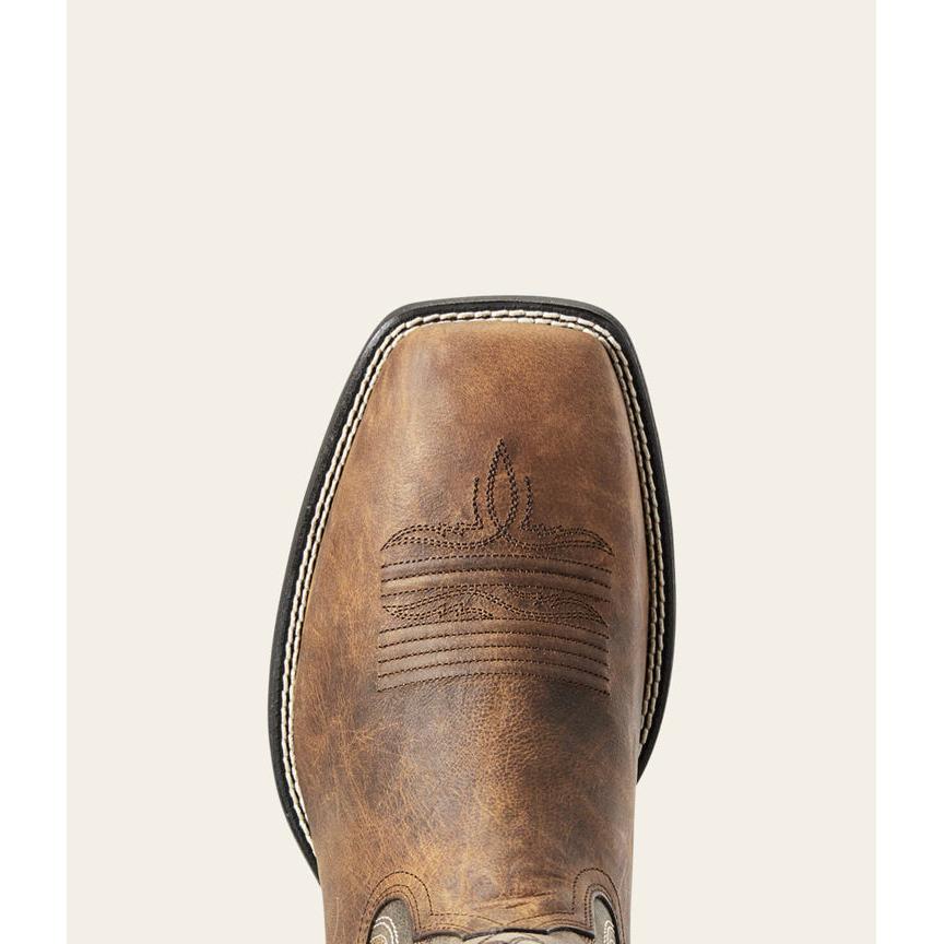 nan Ariat Men's Amos Western Boot Sorrel Crunch, nan: 7.5, nan: EE, nan: nan