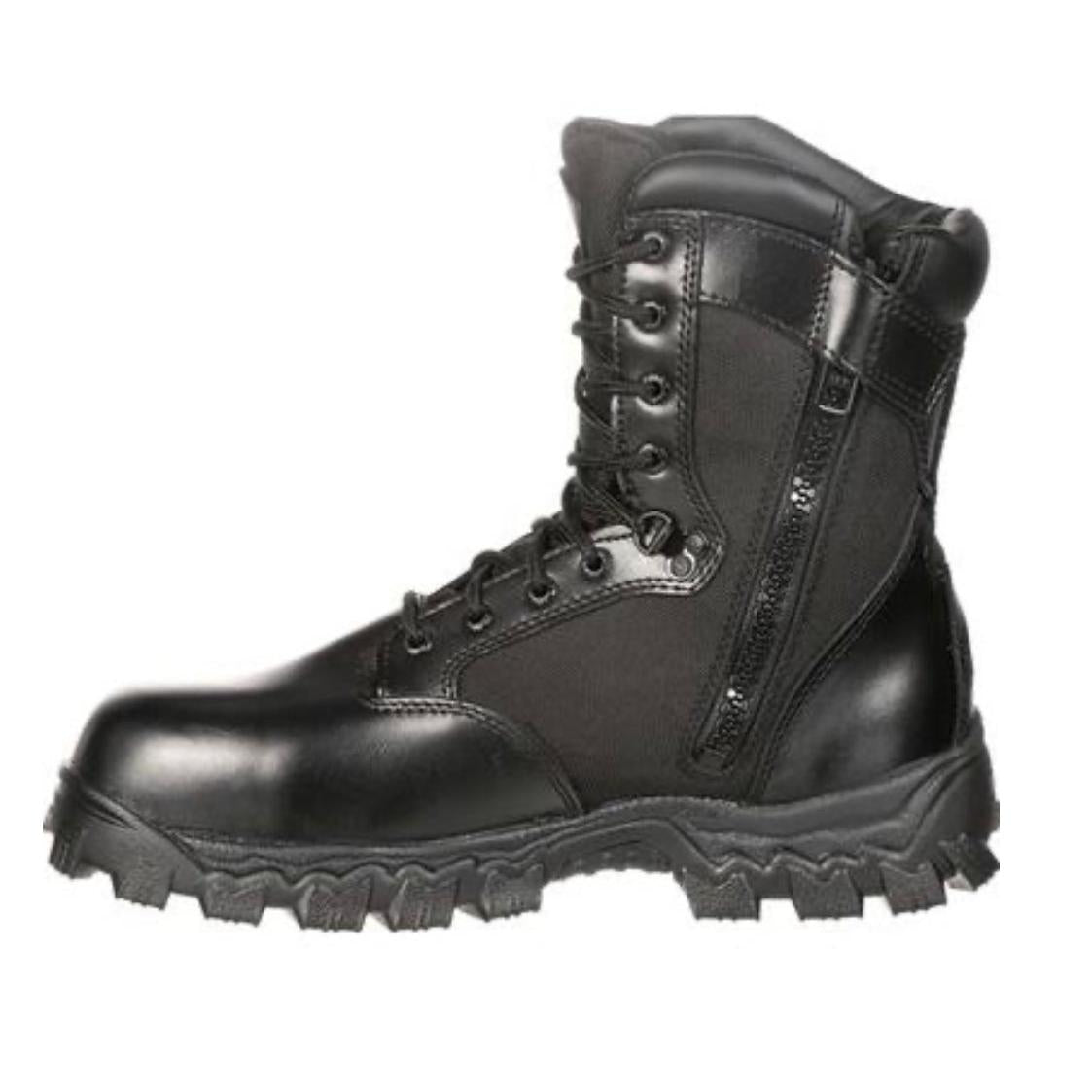 nan Rocky Men's Alpha Force Zipper Composite Toe Public Service Boot, nan: 8.5, nan: M, nan: nan