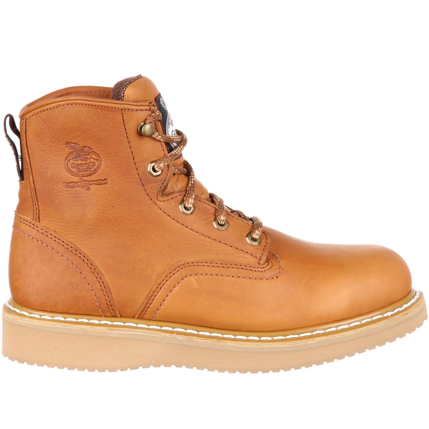 nan Georgia Men's 6 Inch Wedge Soft Toe Work Boot, nan: 6.5, nan: M, nan: nan