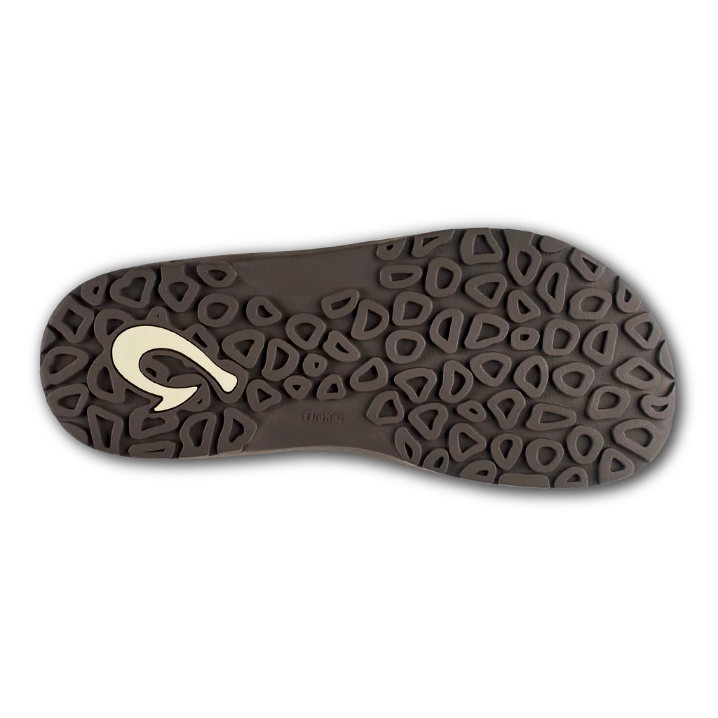 nan Okukai Men's Ohana Leather Waterproof Flip Flop Dark Java Rey, nan: 9, nan: nan, nan: nan