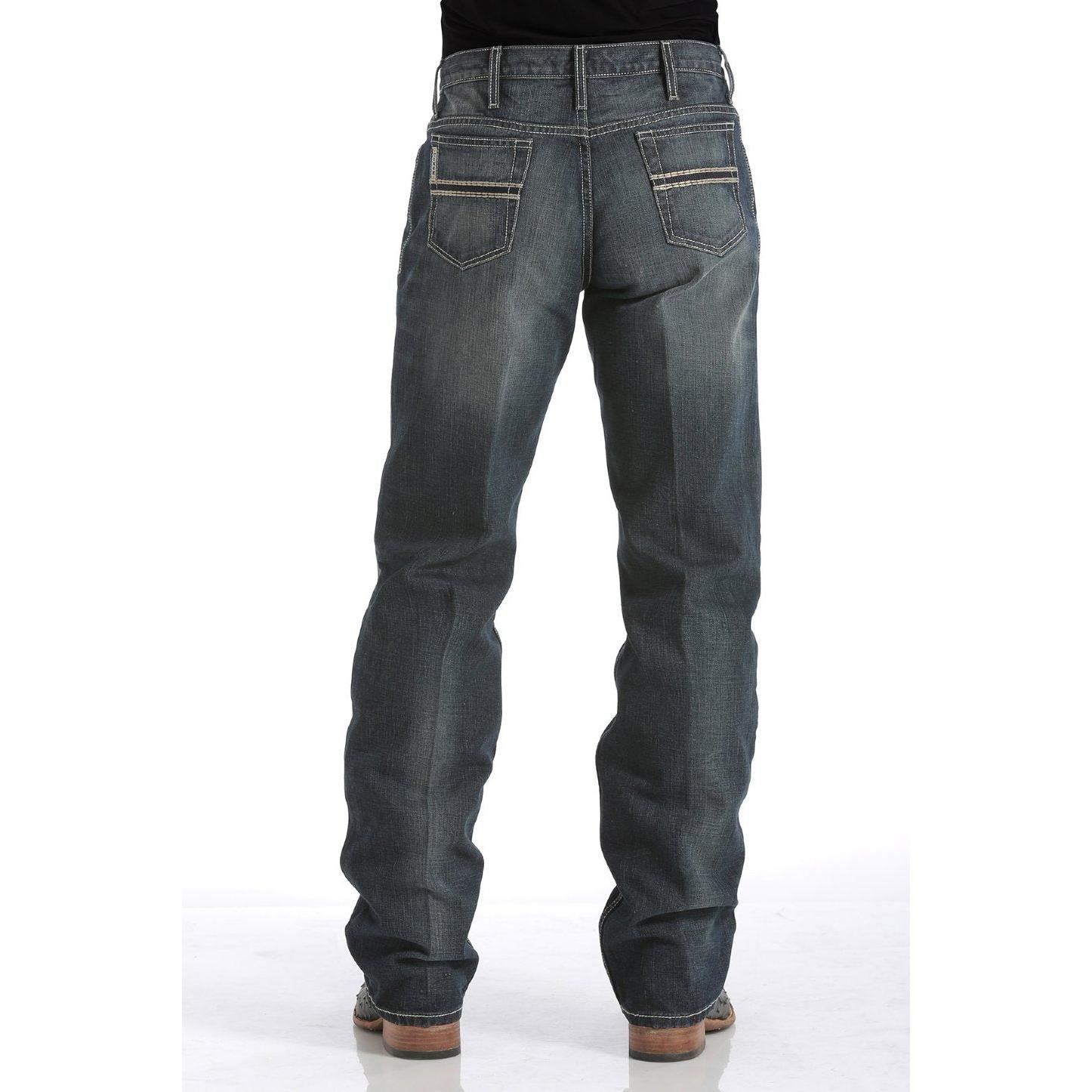 nan Cinch Men's White Label Relaxed Fit Jeans - Dark Stonewash, nan: 30, nan: 34, nan: nan