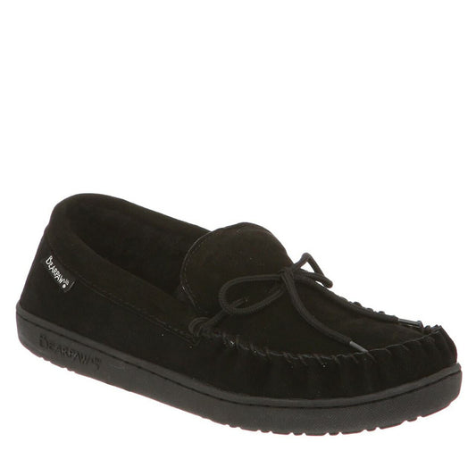 Bearpaw Bearpaw Men's Moc Ii Suede Slipper Black, Size: 8, nan: nan, nan: nan