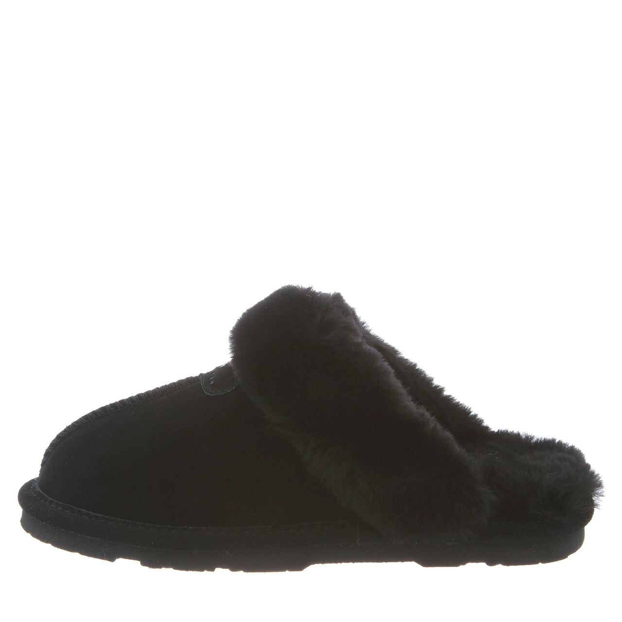 nan Bearpaw Women's Loki Suede Slide Slipper Black, nan: 9, nan: nan, nan: nan
