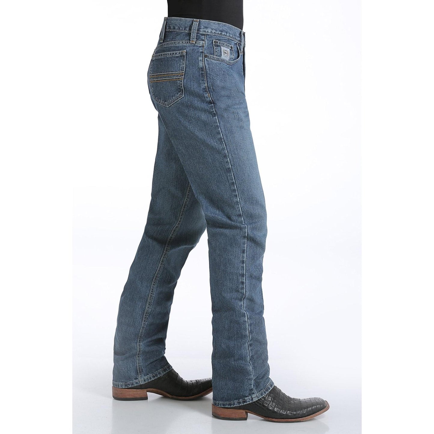 nan Cinch Men's Silveri Label Slim Fit Jeans - Medium Stonewash, nan: 30, nan: 32, nan: nan