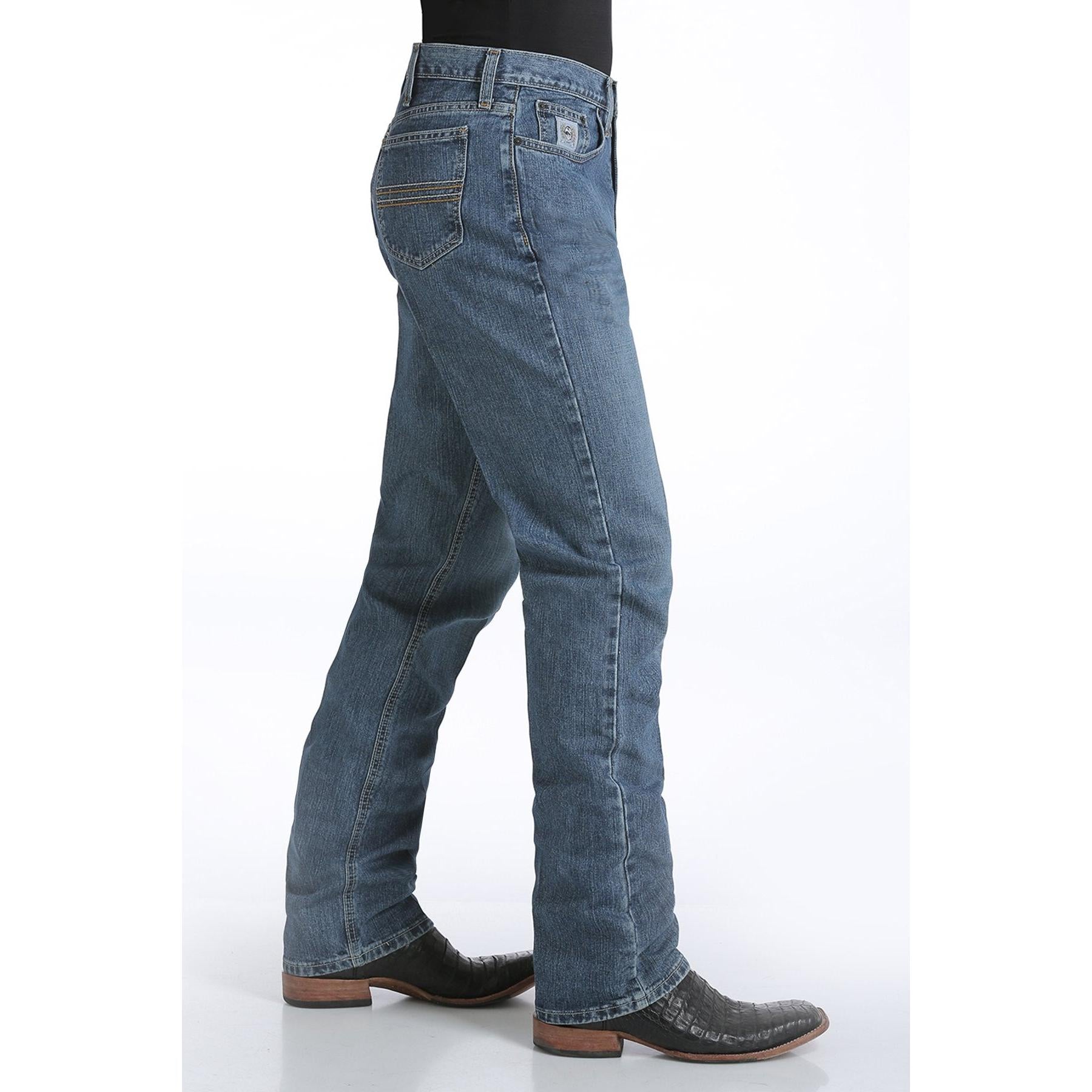 nan Cinch Men's Silveri Label Slim Fit Jeans - Medium Stonewash, nan: 30, nan: 32, nan: nan