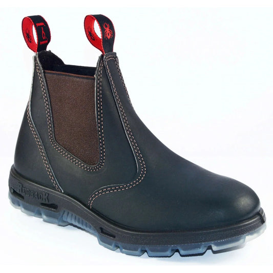 Redback Redback Men's Bobcat 6 Inch  Pull On Soft Toe Work Boot Claret Kipskin, SIZE: 4, Width: M, nan: nan