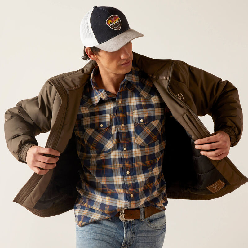 nan Ariat Men's Team Insulated Jacket Banyon Bark, nan: X-LARGE, nan: nan, nan: nan