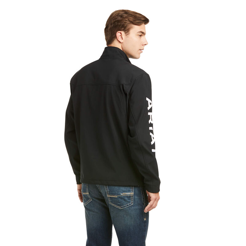 nan Ariat Men's Team  Softshell Jacket Black, nan: MEDIUM, nan: nan, nan: nan