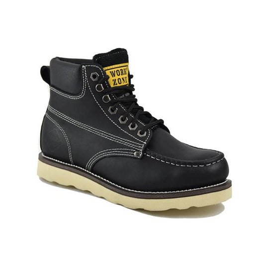 Work Zone Work Zone 6 Inch Soft Toe Lace Up Wedge Boot, Size: 6, nan: nan, nan: nan