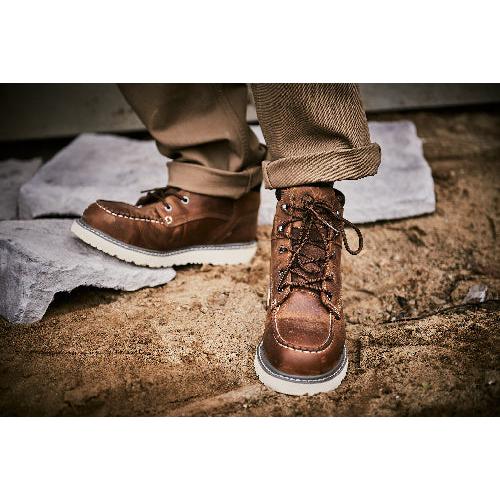 nan Wolverine Men's Trade Wedge 6 Inch Soft Toe Wedge Sole Work Boot, nan: 7.5, nan: W, nan: nan