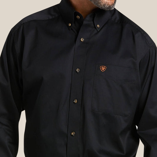 Ariat Ariat Men's Solid Twill Core Classic Long Sleeve  Button Down Dress Shirt, Size: SMALL, nan: nan, nan: nan