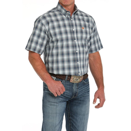 nan Cinch Men's Short Sleeve Plaid Button Down Western Shirt - Multi, nan: S, nan: nan, nan: nan