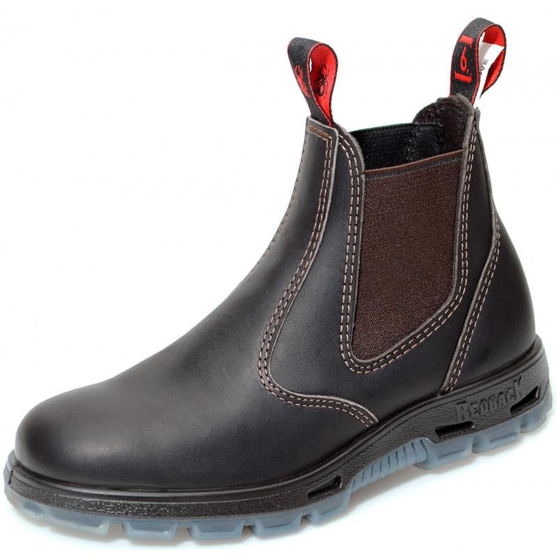 nan Redback Men's Bobcat 6 Inch  Pull On Soft Toe Work Boot Claret Kipskin, nan: 5, nan: M, nan: nan