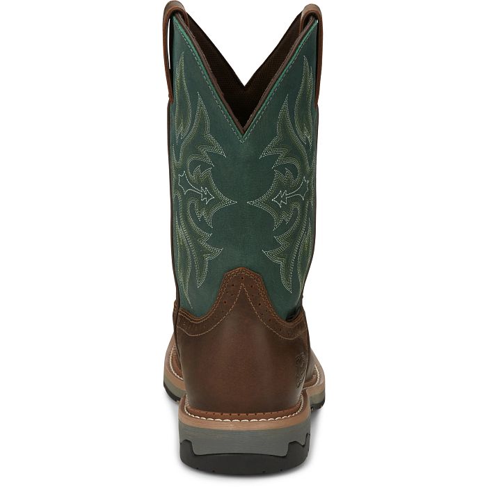 nan Justin Men's Bolt 11 Inch Composite Toe Pull On Work Boot, nan: 9.5, nan: D, nan: nan