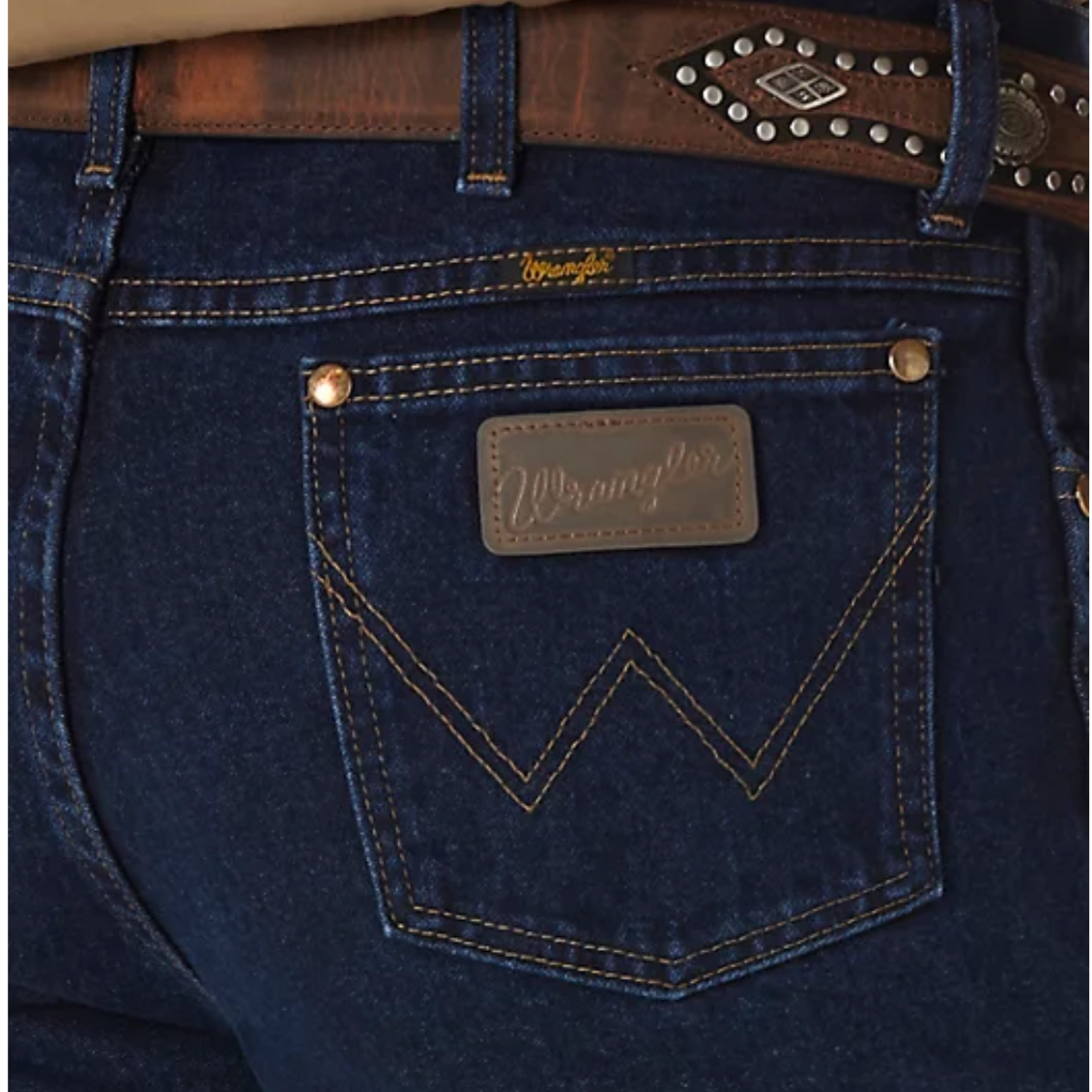 nan Wrangler Mens Cowboy Cut Slim Fit Jeans Dark Stone, nan: 30, nan: 36, nan: nan