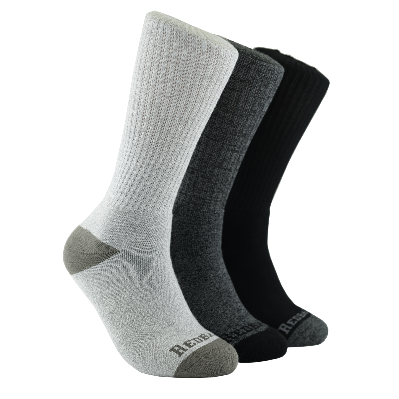 REDBACK Redback Men's Everyday Bamboo Crew Sock, Color: Black, nan: nan, nan: nan