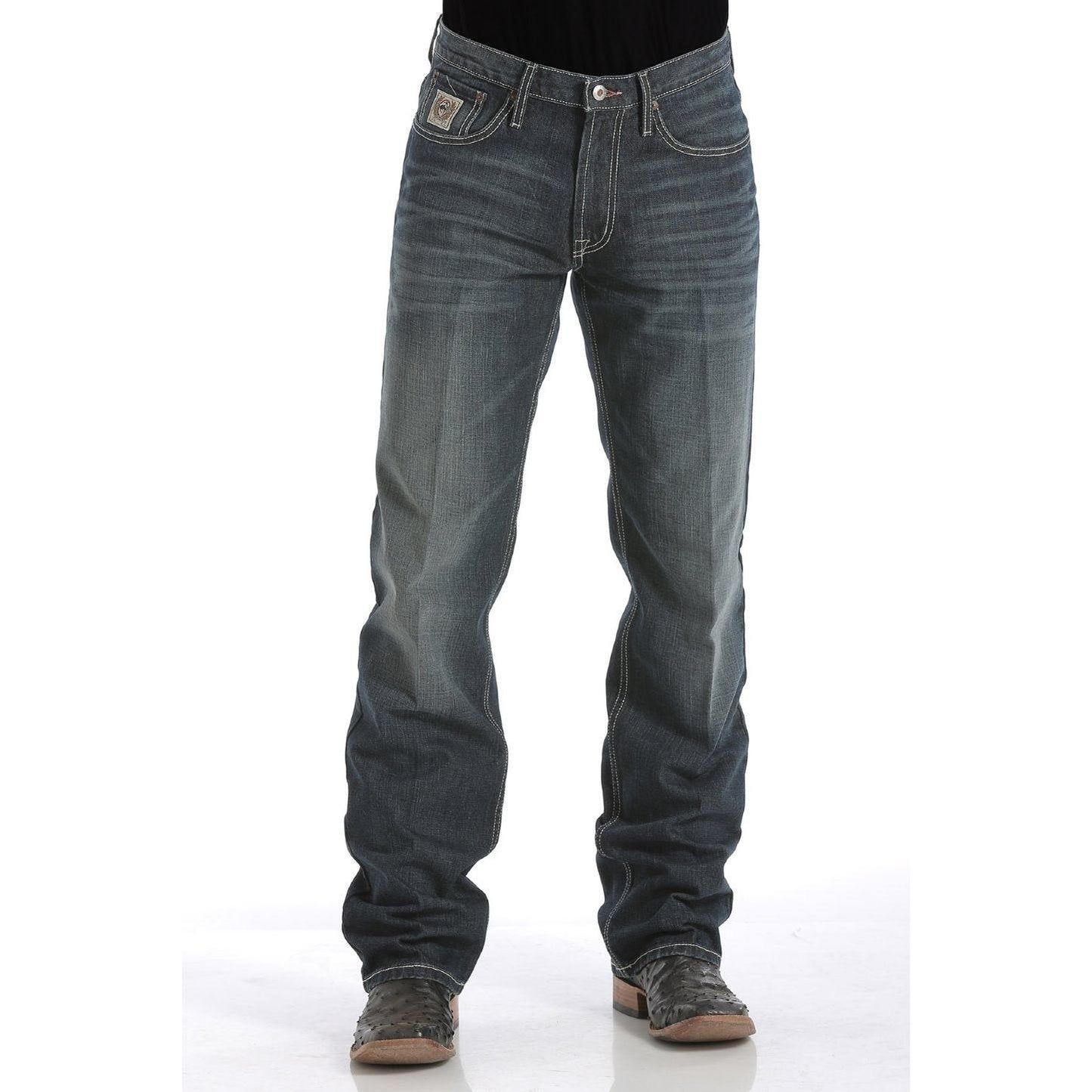 Cinch Cinch Men's White Label Relaxed Fit Jeans - Dark Stonewash, Waist: 30, Length: 30, nan: nan